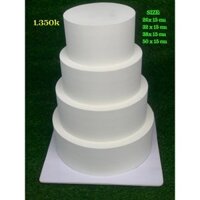 cốt bánh cưới 4 tầng màu kem . mô hình tự trang trí trưng bày cho tiệc cuới , nhà hàng siêu bền