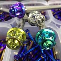 Cốt bánh sau 2 đầu tán dành cho các dòng xe 12 ly ( đã bao gồm ốc và tán GR5 Titanium )