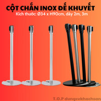 Cột Chắn Inox Đế Chữ U, Cột Chắn Phân Luồng Lối Đi, Cột Chắn Phân Cách