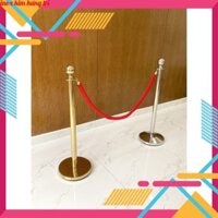 Cột chắn phân làn - cột chắn giũa khoảng cách - cột chắn inox đầu tròn-cột phân cách - cột phân lối đi