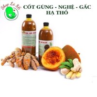 Cốt gừng nghệ gấc hạ thổ, cốt nghệ gấc hạ thổ giám eo ,giảm thâm rạn ,làm dẹp cho mẹ bầu mẹ sau sinh chai 1 lít