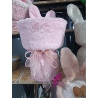 Cốt hoa tai thỏ làm sẵn chỉ việc cắm hoa có kèm nơ