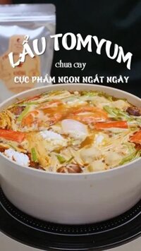 Cốt lẩu Tomyum Cỏ May Farm với vị đậm đà hơn