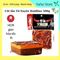 Cốt lẩu Tứ Xuyên cay tê 500g, gia vị lẩu Haidilao đủ vị date mới