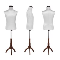 Cốt Manocanh Nam Nivado chóp inox đế gỗ 3 chạc - Ma nơ canh - Manocanh - Manocanh trưng bày - Cam kết giá rẻ nhất