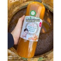 Cốt Nghệ Gấc Hạ Thổ 1000ml - Da Trắng Sáng, Bay Nám Mụn, Giảm Thâm Mờ Rạn | Handmade | Rượu Nghệ Gấc Mẹ Sau Sinh