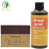 Cốt nghệ hạ thổ + túi thảo mộc xông vùng kín