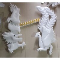 Cốt phôi xốp dẻo rồng phụng làm cổng trang trí cưới