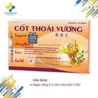 CỐT THOÁI VƯƠNG - Giúp Cột Sống Khỏe Mạnh Hơn - Hộp 30 viên