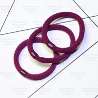 Cột tóc trơn dày 4k  sợi - Đỏ đô