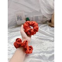 Côt toc vai scrunchies satin lua đu mau hottrend - Mau cam đât