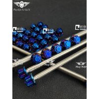 Cốt Trục Bánh Xe Trước Và Sau Kèm Tán Salaya Inox 304 Xi Titan Cho Ex,Fu Led,Sa,Rai Fi,Win,WinX,Wa,Dr,Si,SH MS6343