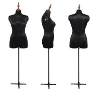 Cốt trưng bày Nữ Nivado không đùi Chóp gỗ đế 3 chạc đen - Ma nơ canh trưng bày- Cam kết giá rẻ nhất thị trường