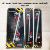 Cốt trước WAVE/DREAM/FUTURE cốt kèm tán long đền kitaco 12lix205mm inox304 dể lắp đặt