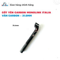 Cốt yên carbon Monolink ML Italia vát chính hãng - Vân carbon - 31.6 màu đen