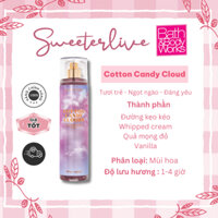 COTTON CANDY CLOUD BODY MIST (Bill US) - Bộ Xịt thơm toàn thân BATH & BODY WORKS