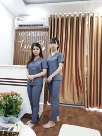 Cotton Hàn co giãn - HA 39 - Đồng phục Spa, Thẩm Mỹ, Y Tá Điều Dưỡng, Phòng Khám chuyên nghiệp siêu tôn dáng