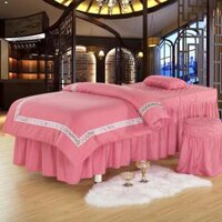 Cotton Massage Table Duvet Cover Beauty Salon Bed Quilt Cover - Apple Green
