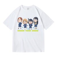 Cotton Nguyên Chất Hàng Có Sẵn Anime Hoạt Hình Nhật Bản Hai Chiều Sau Giờ Học Nhật Ký Haiti Mùa Hè Haiyang Nagisa Yuxi Áo Thun Ngắn Tay Nam Nữ Mùa Hè