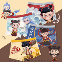 Cotton Nguyên Chất Trẻ Em Nezha Quần Lót Nam Cấp 7A Kháng Khuẩn Loại A Phát Triển Thanh Thiếu Niên Chuyên Dụng Trẻ Em Lớn Tuổi Quần Short Học Sinh Đầu 3.12 F