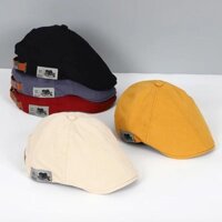 Cotton Peaky Blinders Mũ Nam Mũ Nồi Phong Cách Phương Tây Anh Ivy Cap Cổ Điển Mùa Đông Người Phụ Nữ Vintage Vải Lanh Beret
