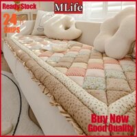 Cotton Sofa Đệm Sàn Thảm Hộ Gia Đình Phòng Ngủ Hình Chữ Nhật Bò Thảm Chống Trượt Tatami Chăn Bay Cửa Sổ Thảm
