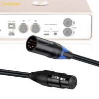 Cou 3 Pin XLR Sang 5Pin DMX512 Chuyển Đổi Cáp Dây 3 Pin Nam Nữ Sang 5 Pin Nam Kết Nối Dây
