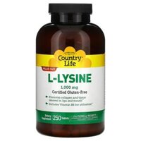 Country Life L-Lysine 1000 mg 250 Tablets