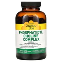 Country Life Phosphatidyl Choline Complex 1.200 mg 200 Softgels