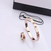 couple couple bracelets Double arms best friend's couple bracelet Đơn Giản Đơn Giản Nhật Bản Hàn Quốc Phiên Bản Mới Thép Titan Hoa Hồng Vàng Nam Nữ Cặp Đôi Vòng Tay Châu Âu Mỹ Vòng Tay Thời Trang Vòng Tay Đơn Giản Chữ Phiên Bản