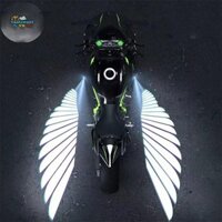 Coutr 2 Chiếc Xe Máy LED Dưới Đèn Máy Chiếu Ma Thiên Thần Cánh Ánh Sáng Xe Máy Sửa Đổi Đèn LED Trang Trí VN