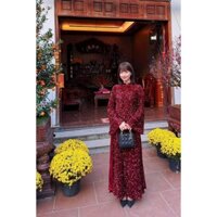 Cover Áo Dài Chu Sa Đỏ shop Lily