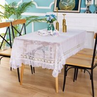 Cover scarf, white lace, girly dining table, cloth ruffle, photo table, coffee table, cloth square table, round table, TV, home appliances, dustproof