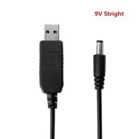COVYIV USB DC 5V to 12V 9V Power Cable For Router WIFI Adapter Wire usb Boost Module Converter Via Powerbank 5.52.1mm Color 9V straight