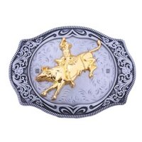 Cowboy Belt Buckle Durable Engraved for 1.5in Belts Fashion Western Buckle