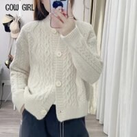 COWGIRL Áo Len áo khoác cardigan áo cardigan Thời trang hàn quốc WMY2390O02 37Z230912