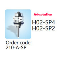 COXO CX207-A Tay cầm hệ thống đầu sạch Vòi phun nước đơn hơn 3 vòi phun khí Nha khoa Tua bin khí Nha khoa Tay cầm tốc độ cao - 210-A-SP