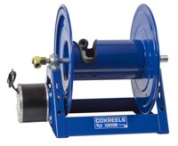 Coxreels 1125-4-100-AB Compressed Air #6 Gast Motor Rewind Hose Reel: 1/2" I.D., 100' hose capacity, less hose, 3000 PSI