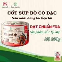 [CP] Cốt súp cô đặc Bò (200g) - Từ Thịt và Xương Bò - Nấu Hầm Bò Tích Tắc - Bữa Ăn Gia Đình An Toàn Đảm Bảo Dinh Dưỡng Cao Cho Gia Đình Bạn - Thương Hiệu God Mama (200gram)