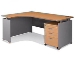 Bàn làm việc lượn nội thất Fami, CP1600HL-PO