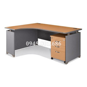 Bàn làm việc lượn nội thất Fami, CP1600HL-PO