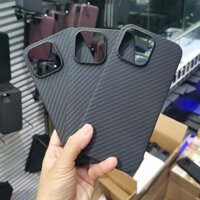 Cpanda Sợi Carbon Cho iPhone 16 15 14 13 12 Pro Max Ốp Lưng Sợi Aramid Siêu Mỏng Cho iPhone 14 Plus 13 Mini Bảo Vệ