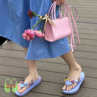 CPF2 - Dép Classic Cross Platform Flip 3cm - Tặng 10 Jibitz - Màu Tím