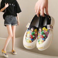 {CPH shoes} AOKANG giày lười thể thao nữ thời trang mới tất cả các trận đấu hoạt hình Giày nữ đế dà