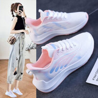 {CPH shoes} Aokang Giày thể thao Nữ Giày lưới mới thoáng khí nổ Giày đi du lịch giày trắng Flyknit