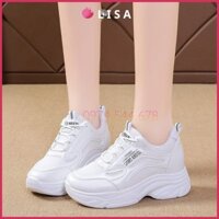 {CPH shoes} Giày thể thao nữ  trắng độn đế 7 phân, giầy sneaker đế cao đi học đi chơi, LISA M83