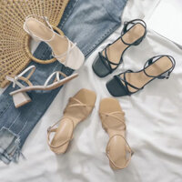 {CPH shoes} [XEM VIDEO THẬT SẢN PHẨM]Giày Sandal Nữ WINDY Gót Thấp 3cm Thanh Lịch Thời Trang SD-033