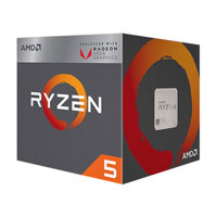 CPU AMD Ryzen 5 2400G 3.6 GHz (3.9 GHz with boost) / 6MB / 4 cores 8 threads / Radeon Vega 11 / socket AM4 / 65W (cTDP 45-65W)