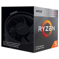 CPU AMD Ryzen 5 3400G 3.7GHz up to 4.2GHz, 4 nhân 8 luồng, 4MB Cache, Radeon Vega 11, 65W (Socket AM4)