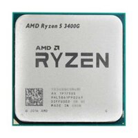 CPU AMD RYZEN 5 3400G TRAY (3.7GHz turbo up to 4.2 GHz, 4 nhân 8 luồng, 4MB Cache, Radeon Vega 11, 65W, AM4)